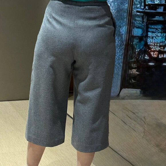 GallardaGalante DRESSY GREY CULOTTE PANTS/SKIRT High Waist, MID-CALF LENGTH   XS - Picture 13 of 15